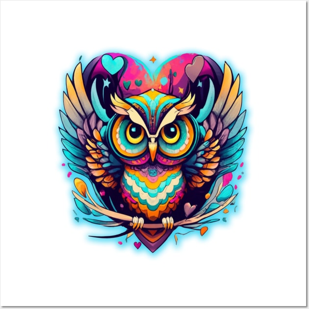 Cool Owl Graphic Tees - Cute Graphic Design Illustration Wall Art by albaley